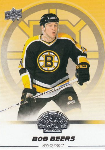 řadová karta BOB BEERS 23-24 UD Boston Bruins Centennial číslo 56